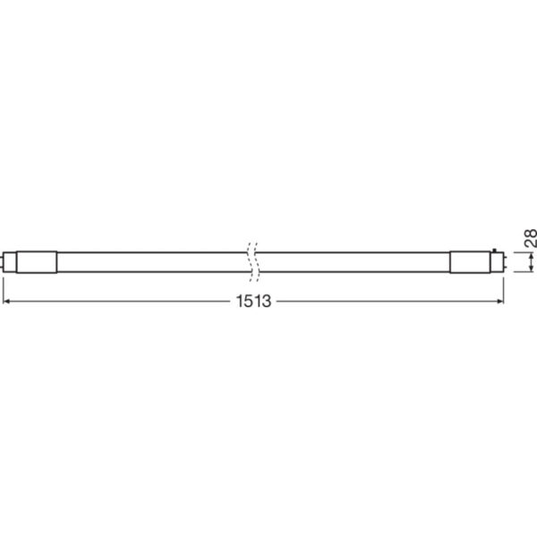 [LVE-4058075824034] Tubo LED T8 Ledvance/Osram G13 24W 3600Lm 6500K 190º IP20 Regulable