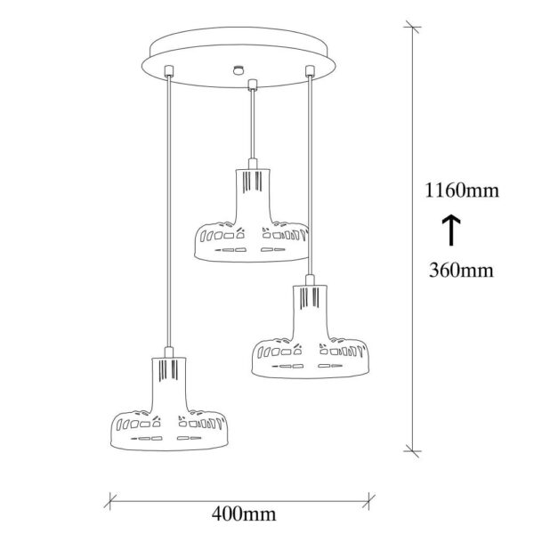Lámpara Colgante "Korla" [OPV-527ABY1773]
