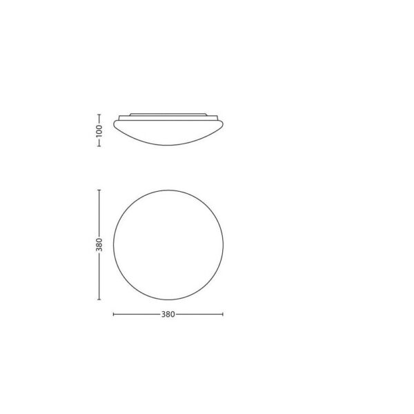 Lámpara Techo "Suede" Blanco LED 4 x 5W 1800Lm 4000k [PH-318023116]