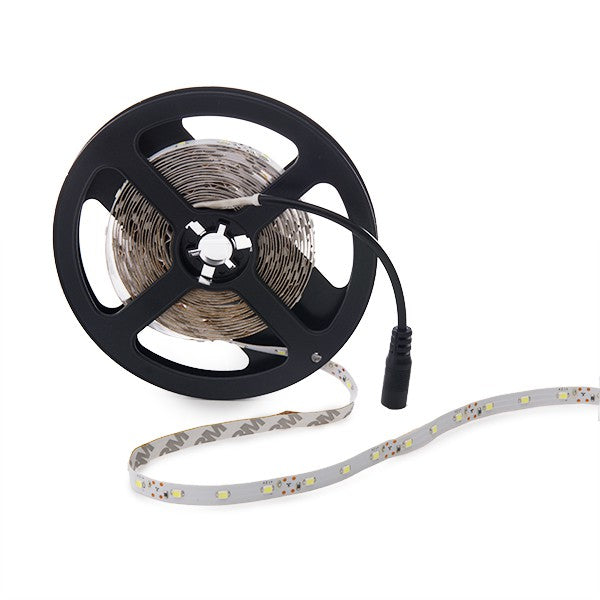 Tira de 300 LEDs 24W 1.200Lm CRI85 6000ºK SMD3528 12VDC x5M 40.000H [PL219001W