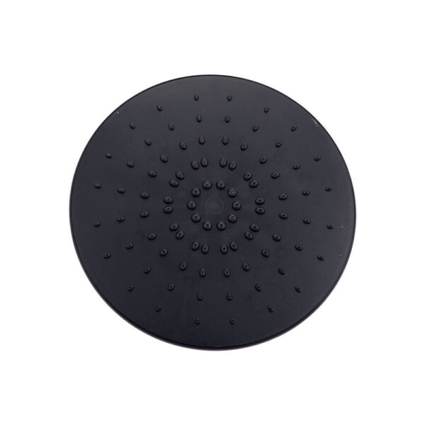 Conjunto Ducha Latón/Zinc - Acero Inoxidable- ABS, Negro, Agua Caliente-Fría, Monomando [QLI-FA-3019]