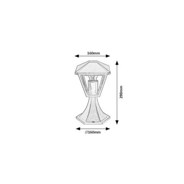 Báliza Exterior RABALUX "Paravento" 1xE27 IP44 [RAB-7148]