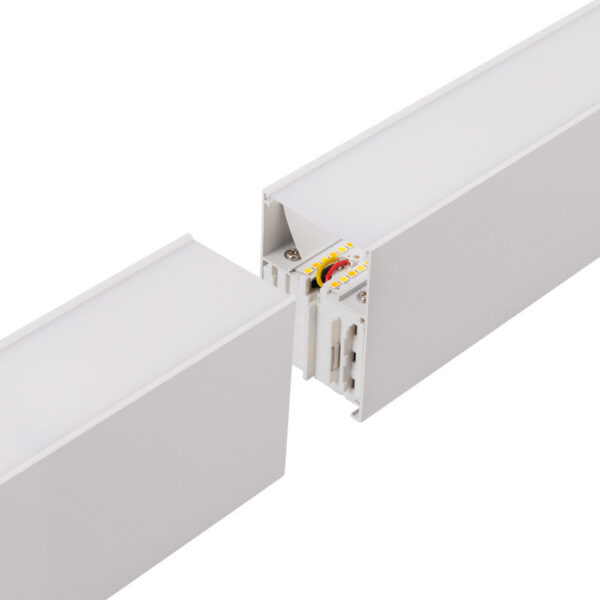 Luminaria Lineal Enlazable LED 45W 4,500Lm 180Cm CCT (Tonalidad Luz Regulable) Driver Lifud Superficie/ Suspendida