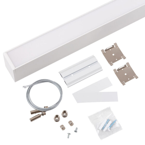 Luminaria Lineal Enlazable LED 45W 4,500Lm 180Cm CCT (Tonalidad Luz Regulable) Driver Lifud Superficie/ Suspendida