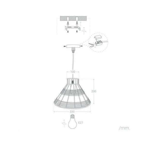 Lámpara Colgante "Milton Keynes" [SKD-P80011]