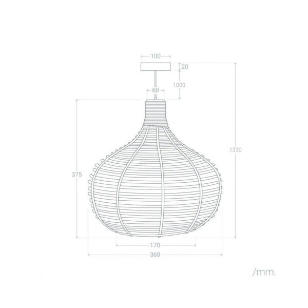 Lámpara Colgante "Ibb" [SKD-P80023]