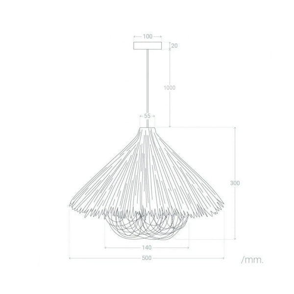 Lámpara Colgante "Ageoshimo" [SKD-P80024]