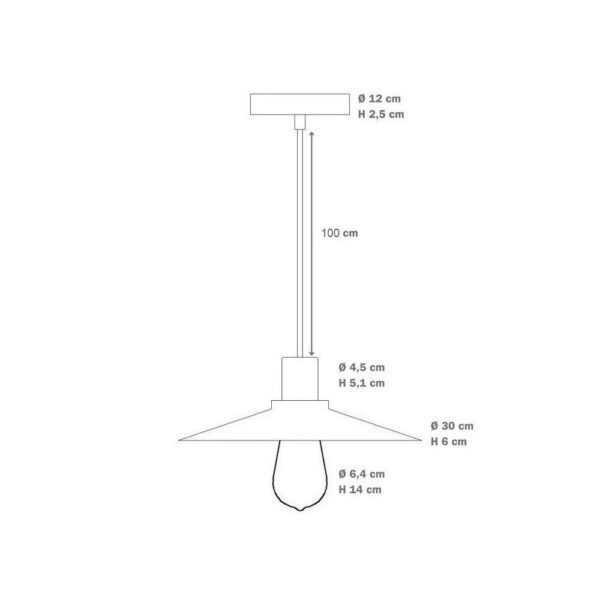 Lámpara Colgante "Guantanamo" [SKD-P80036]