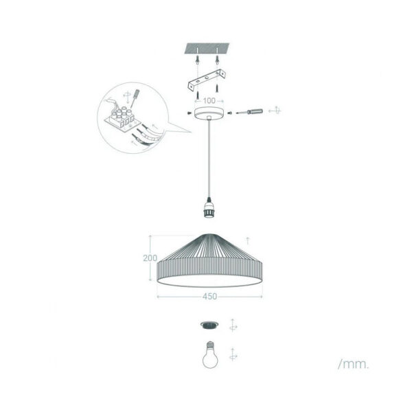 Lámpara Colgante "Krefeld" [SKD-P80037]