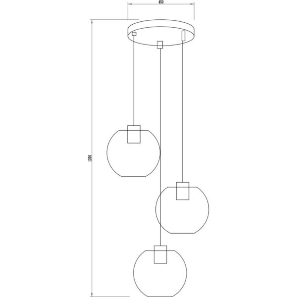 Lámpara Colgante "Kolpino" [SKD-P80039]