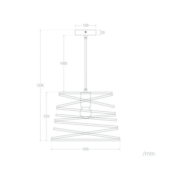 Lámpara Colgante "Nyala" [SKD-P80044]