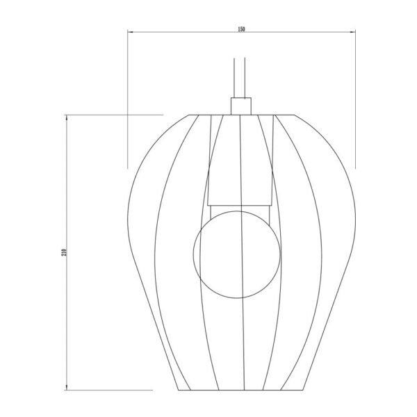 Lámpara Colgante "Dasoguz" [SKD-P80047]