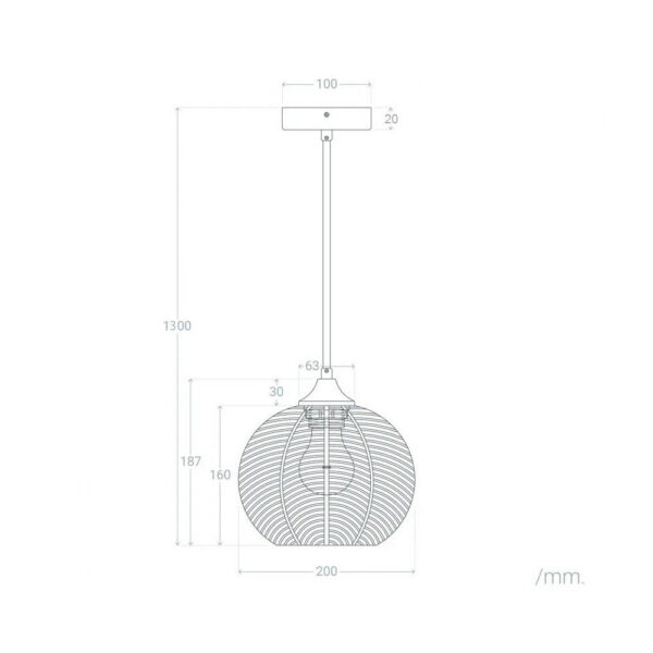 Lámpara Colgante "Probolinggo" [SKD-P80049]