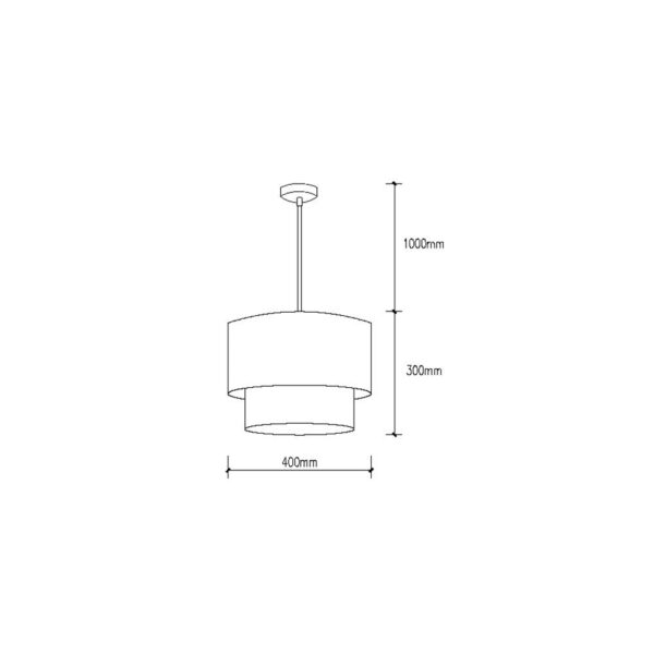 Lámpara Colgante "Kenzie"  [SKD-P901]