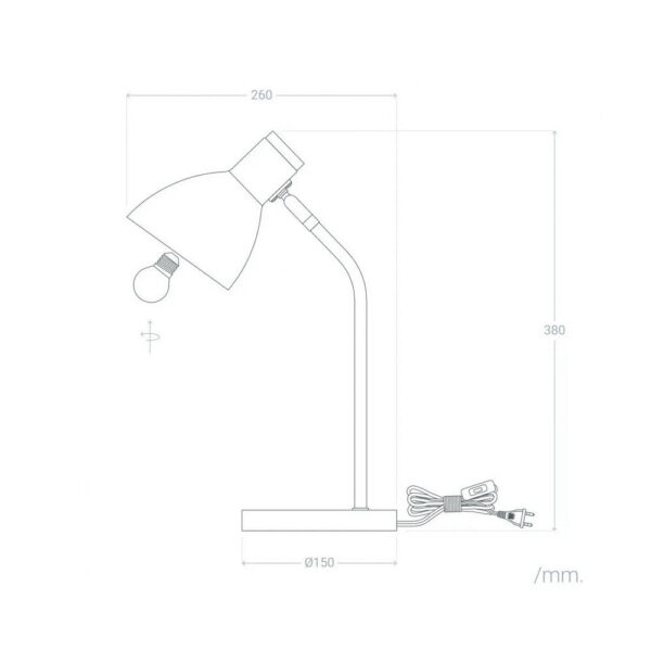Lámpara de Mesa "Nizhnekamsk" [SKD-T1000]