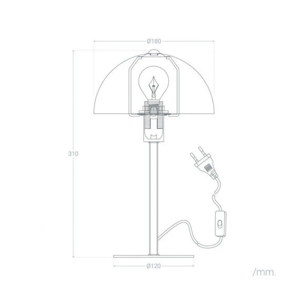 Lámpara de Mesa "Atlantic City" [SKD-T1007]