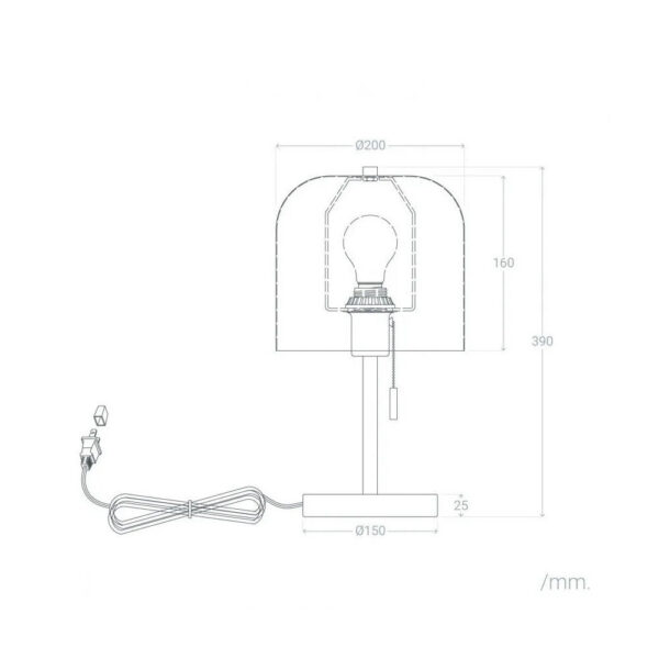 Lámpara de Mesa "Messina" [SKD-T1010]