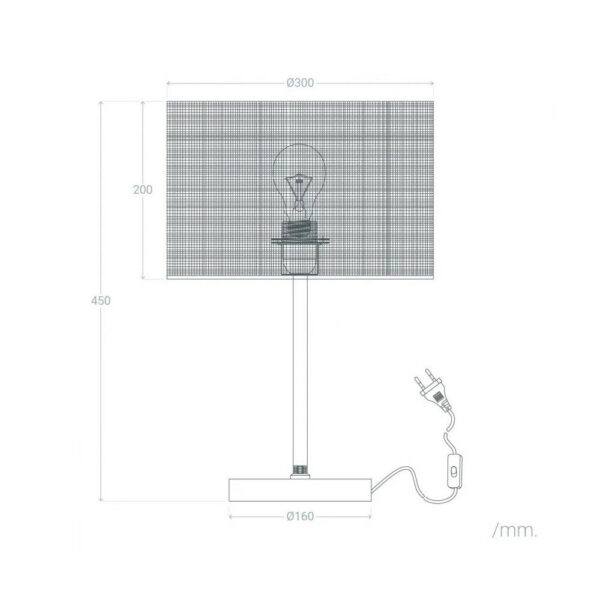 Lámpara de Mesa "Pakdasht" [SKD-T1011]