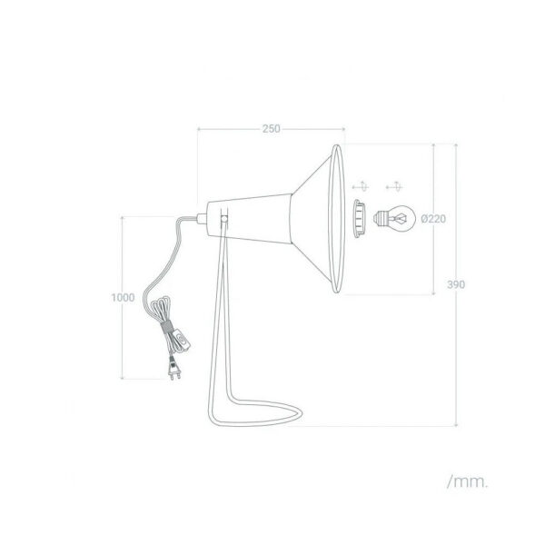 Lámpara de Mesa "Abha" [SKD-T1014]