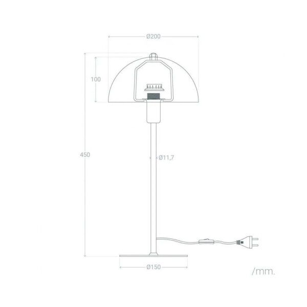 Lámpara de Mesa "Bole" [SKD-T1017]