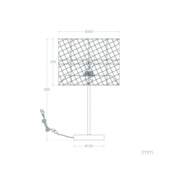 Lámpara de Mesa "Porbandar" [SKD-T1020]