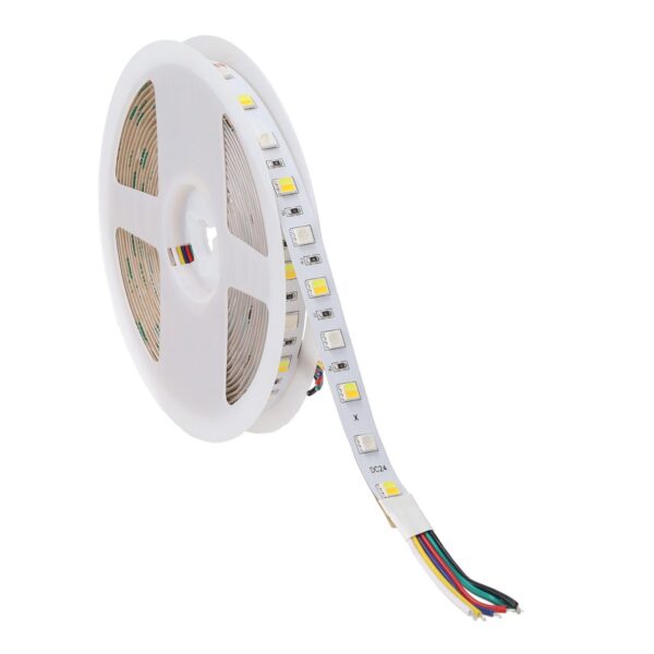 Tira LED SMD5050 14,4W/M 140Lm/W  24VDC IP20 RGB/CCT Rollo 5M