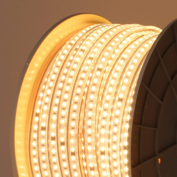 Tira LED SMD 2835 Free Driver 16W/M 1600Lm/M 220VAC IP65 6000ºK Rollo 50M