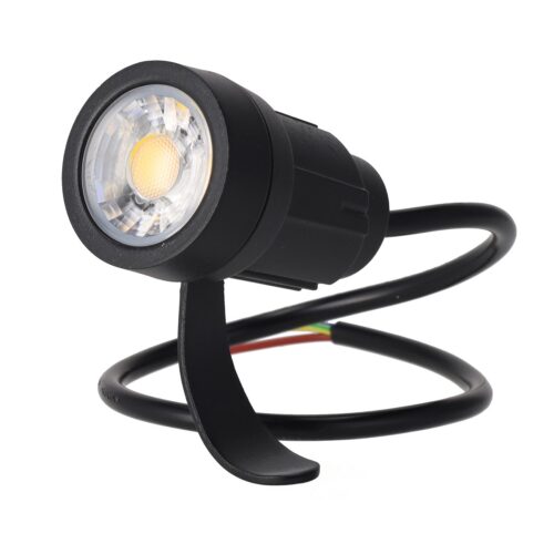 Foco Led con Pincho Jardín 5W 60º IP65 3000ºK Acabado Negro