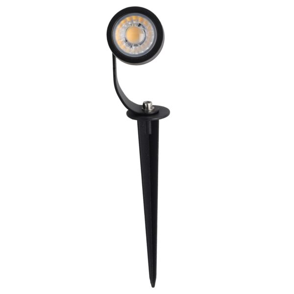 sl_fp_5w_1_ww_2 Foco Led con Pincho Jardín 5W 60º IP65 3000ºK Acabado Negro