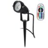 sl_fp_5w_2_rgbw_0 Foco Led con Pincho Jardín 5W 60º IP65 RGBW Acabado Negro con Mando a Distancia
