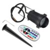 sl_fp_5w_2_rgbw_4 Foco Led con Pincho Jardín 5W 60º IP65 RGBW Acabado Negro con Mando a Distancia