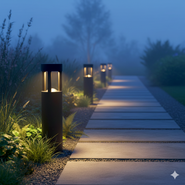 Baliza LED Exterior  "San Luis" 30Cm 10W 220VAC 3000ºK Negro