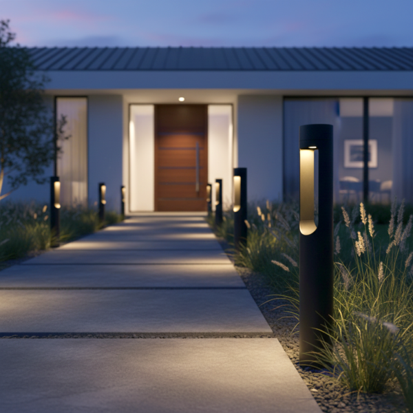 Baliza LED Exterior  "Medinipur" 60Cm 10W 220VAC 3000ºK Negro