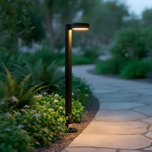 Baliza LED Exterior  "Fenglu" 60Cm 10W 220VAC 3000ºK Negro