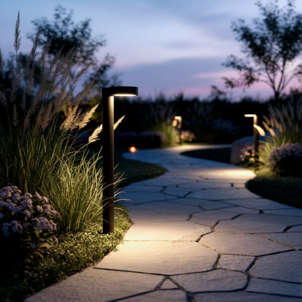 Baliza LED Exterior  "Fenglu" 60Cm 10W 220VAC 3000ºK Negro