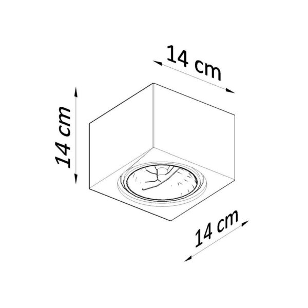 Lámpara de Techo "Seida"  [SOL-SL.0850]