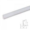 Perfíl Aluminio para Tira LED Estanterías Cristal 6Mm x 1M