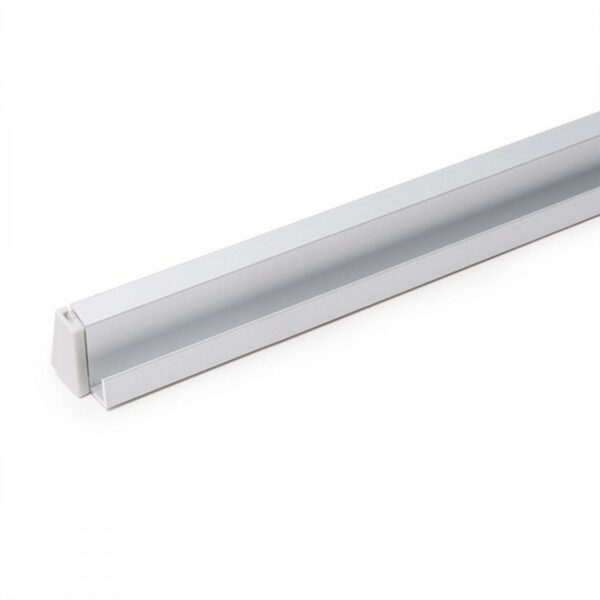Perfíl Aluminio para Tira LED Estanterías Cristal 6Mm x 1M