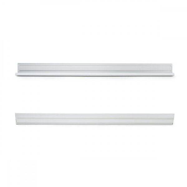 Perfíl Iluminación Escaleras - Gomas Antideslizantes - Difusor Opal x 1M