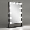 Espejo Iluminado Maquillaje LED 4200ºK 41x47,5Cm Regulable Negro 40.000H [SUN-ESLED-03-B]
