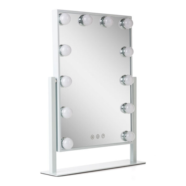 Espejo Iluminado Maquillaje LED 4200ºK 41x47,5Cm Regulable Blanco 40.000H [SUN-ESLED-03-W]