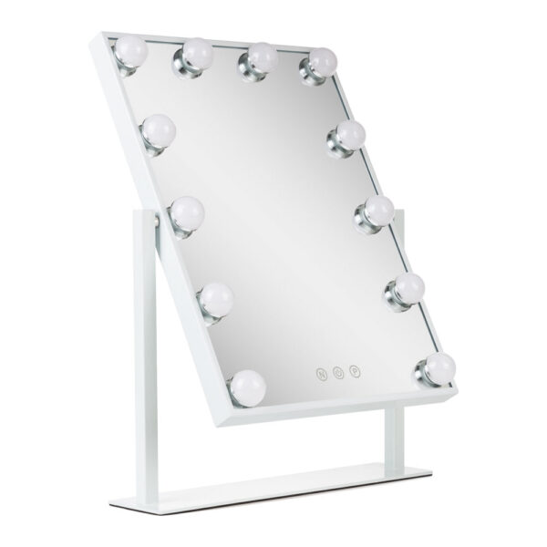 Espejo Iluminado Maquillaje LED 4200ºK 41x47,5Cm Regulable Blanco 40.000H [SUN-ESLED-03-W]