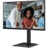 Monitor Profesional AOC 24E4U 23.8"/ Full HD/ Regulable en altura/ Negro