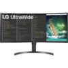 Monitor Profesional Ultrapanorámico Curvo LG 35WN75CP-B 35"/ WQHD/ Multimedia/ Regulable en Altura/ Negro