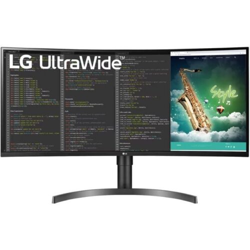 Monitor Profesional Ultrapanorámico Curvo LG 35WN75CP-B 35"/ WQHD/ Multimedia/ Regulable en Altura/ Negro