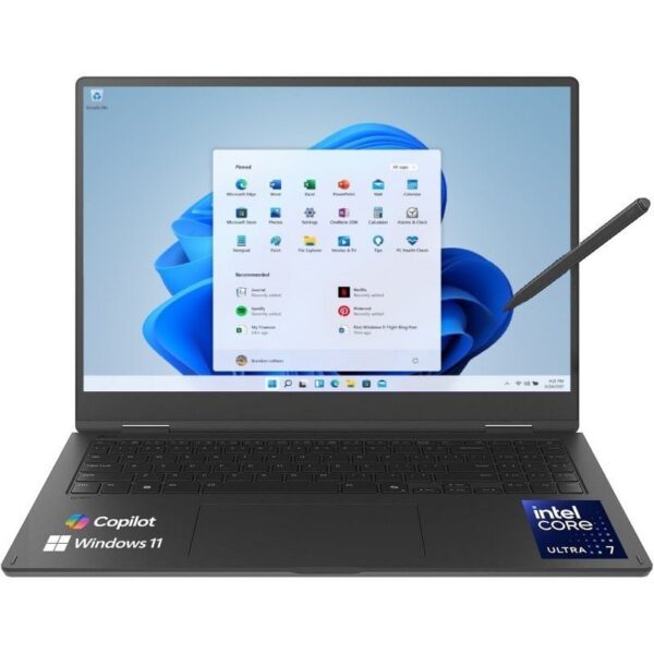 Portátil Convertible LG Gram Pro 16T90TP-K.AD88B Intel Core Ultra 7-255H/ 32GB/ 1TB SSD/ 16" Táctil/ Win11