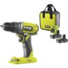 Taladro-Atornillador Sin Cable Ryobi ONE+ R18DD2-220S/ 2 baterías 18V 2,0 Ah/ Cargador 1,5 A/ Bolsa de Transporte