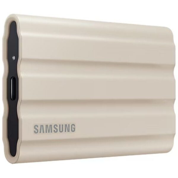 Disco Externo SSD Samsung Portable T7 Shield 1TB/ USB 3.2/ Beige