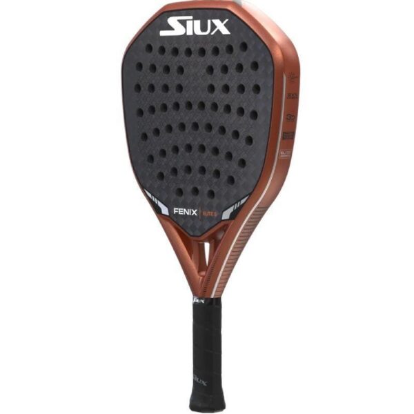 Pala de Pádel Siux Fenix Elite 5 2025/ Negra y Bronce