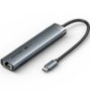 Docking USB Tipo-C Vention TGNHB/ 1xUSB 3.2 Tipo-C/ 2xUSB/ 1xHDMI 4K/ 1xRJ45/ 1xUSB Tipo-C PD/ Gris